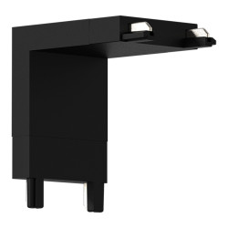 Соединитель угловой поток-стена SKYFLAT ST Luce Черный          ST067.409.14