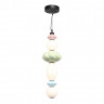 Светильник подвесной ST Luce черный/розовый, зеленый, синий, опаловый LED 1*24W 3000K      SL6134.433.01
