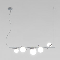 Подвесная люстра Eurosvet 50382/5 хром SALUT