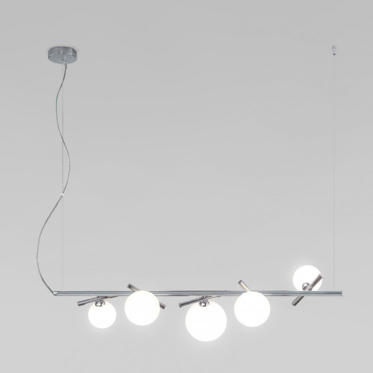 Подвесная люстра Eurosvet 50382/5 хром SALUT