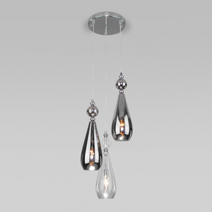 Подвесной светильник Eurosvet 50202/3 хром Ilario