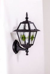 Настенный уличный(фасадный) светильник YAOHUALUX 91101/04 lgG Bl FARO lead GLASS