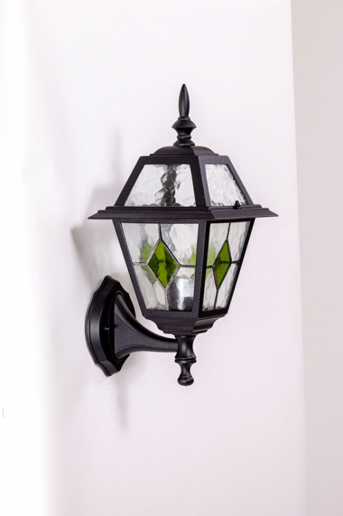 Настенный уличный(фасадный) светильник YAOHUALUX 91101/04 lgG Bl FARO lead GLASS