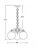 Подвесной уличный светильник YAOHUALUX 88270S/3 Bl GLOBO S