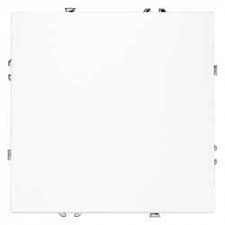 Выключатель одноклавишный проходной VOLTUM VLS010302 белый матовый