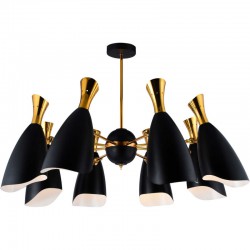 Люстра потолочная на штанге Stilfort 2059/02/08P Ricon 8*E14*40W