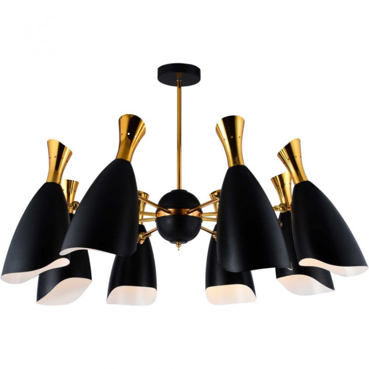 Люстра потолочная на штанге Stilfort 2059/02/08P Ricon 8*E14*40W