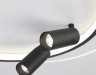 Cветильник потолочный Ambrella Light FL5137/2+2 WH/BK белый/черный 66W 3000K/4200K/6400K+4200K 500*420*130 ПДУ