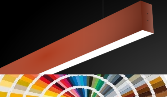Профильный светодиодный светильник ССП подвесной односторонний Elektrostandard 21W 1500Lm 128см 4200К Цвет на выбор по Ral