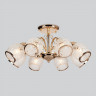 Потолочная люстра со стеклянными плафонами Eurosvet 30026/8 золото Gabriella