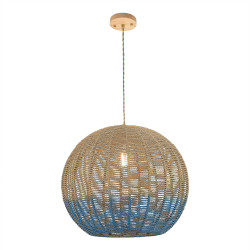 Светильник подвесной ST Luce Древесный/Бежевый,Синий E27 1*7W          SL1514.633.01