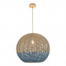 Светильник подвесной ST Luce Древесный/Бежевый,Синий E27 1*7W          SL1514.633.01