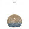 Светильник подвесной ST Luce Древесный/Бежевый,Синий E27 1*7W          SL1514.633.01