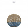 Светильник подвесной ST Luce Древесный/Бежевый,Синий E27 1*7W          SL1514.633.01