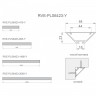 Светильник профильный угловой RVE-PLS6423-2000-Y 200 см 51 Вт 3000/4000/5000К черный