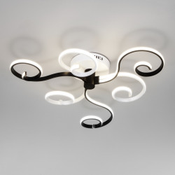 Накладная люстра Eurosvet 90149/3 белый/черный Friori