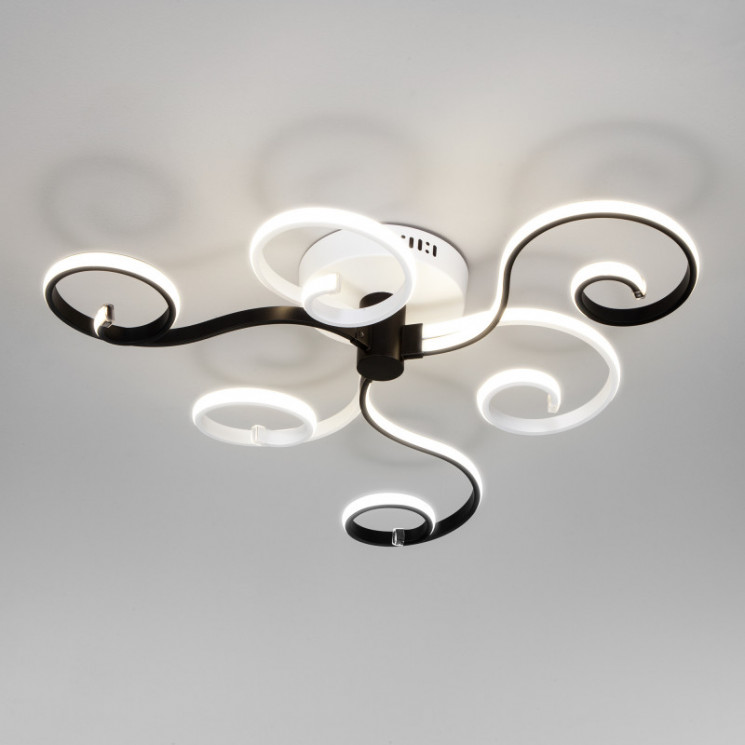 Накладная люстра Eurosvet 90149/3 белый/черный Friori