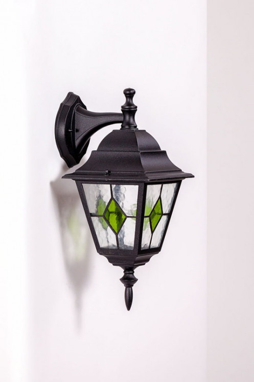 Настенный уличный(фасадный) светильник YAOHUALUX 79902MlgG Bl QUADRO M lead GLASS