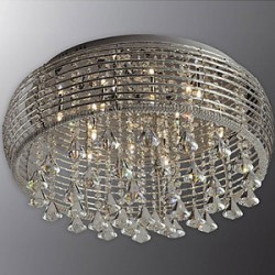 Люстра Максисвет Диамант 98292/12 CR LED Y пульт хром/прозрачный хрусталь(Ск)