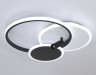 Cветильник потолочный Ambrella Light FL5118/3+1 WH/BK белый/черный 64W 3000K/4200K/6400K+4200K 480*425*110 ПДУ