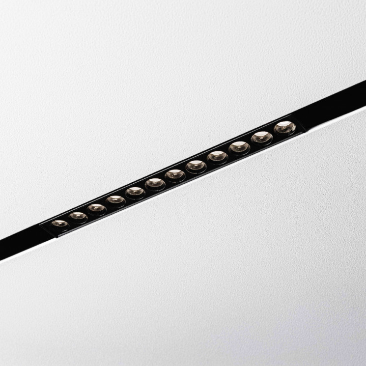 Магнитный трековый светильник MKL-102-12W3K-B Черный 220x22x44, 48V, 12W 840 lm 3000 К 36°, LED Osram, CRI>90 Mikami Terra