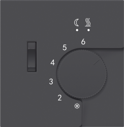 Накладка для регулятора температуры пола Donel DTEF231, черный, серия R98 DA14928