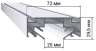 Профиль для натяжного потолка LumFer PL01 «Парящая линия» LF-PL01