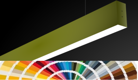 Профильный светодиодный светильник ССП подвесной односторонний Elektrostandard 21W 1500Lm 128см 6500К Цвет на выбор по Ral