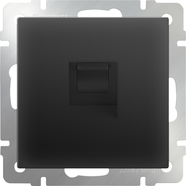 Розетка Ethernet RJ-45 Werkel W1181008 (WL08-RJ-45 черный матовый)