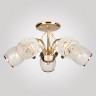 Потолочная люстра со стеклянными плафонами Eurosvet 30026/5 золото