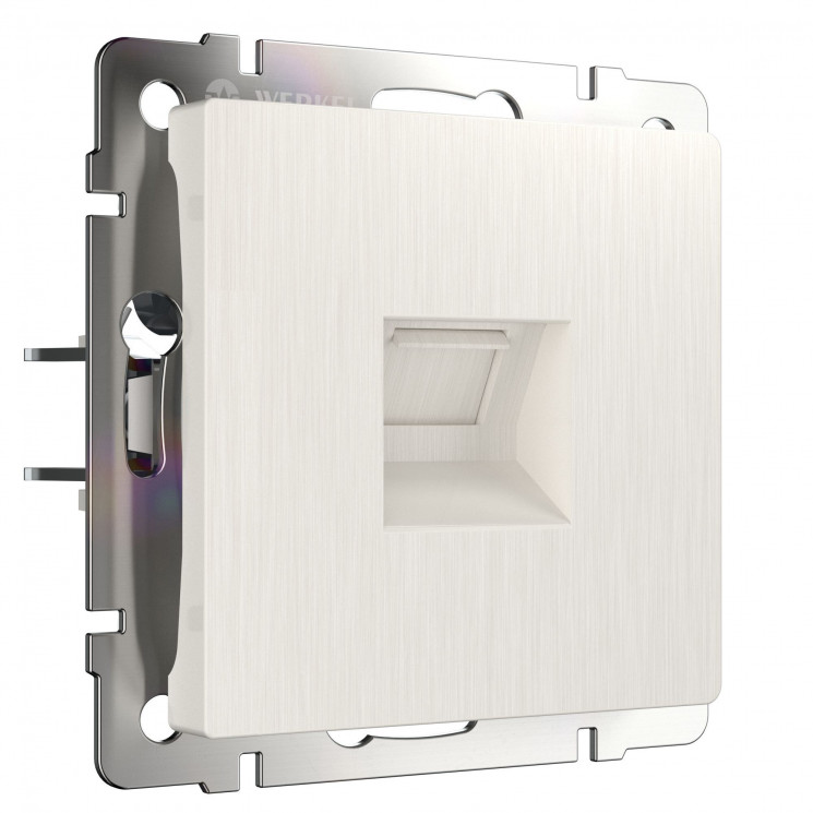 Телефонная розетка RJ-11 (перламутровый рифленый) Werkel W1182013