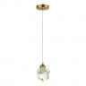 Подвес ST Luce Золотистый/Прозрачный LED 1*3W 3000K          SL6114.203.01.1
