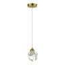 Подвес ST Luce Золотистый/Прозрачный LED 1*3W 3000K          SL6114.203.01.1