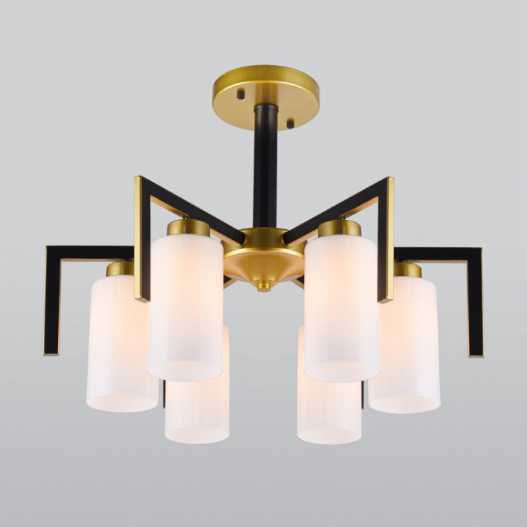 Люстра на штанге Eurosvet 70126/6 черный PALIO