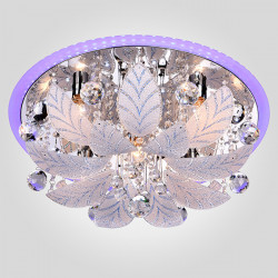 Накладная люстра Eurosvet 80111/8 хром/синий+красный+фиолетовый Seattle