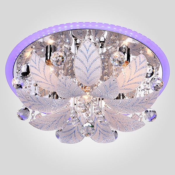 Накладная люстра Eurosvet 80111/8 хром/синий+красный+фиолетовый Seattle