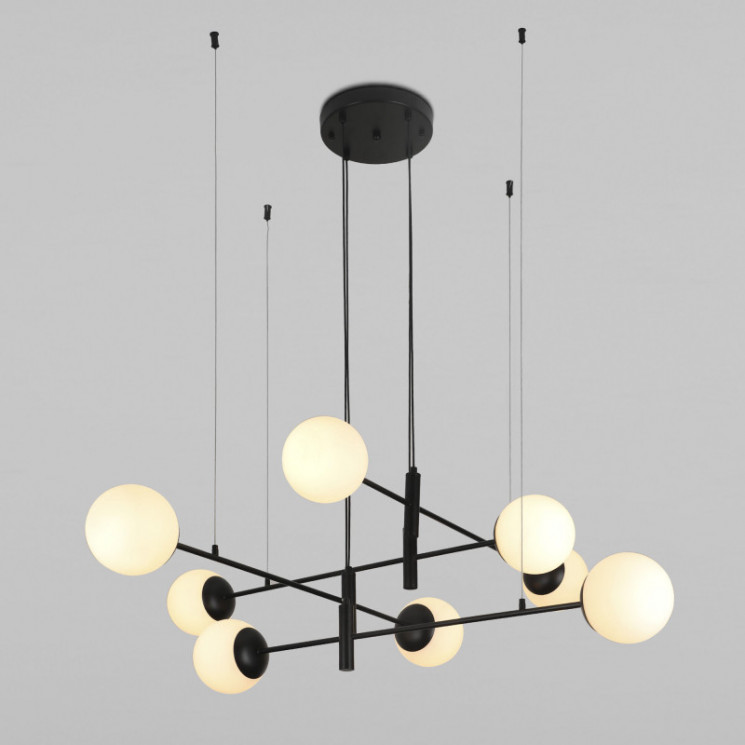 Подвесная люстра Eurosvet 70146/8 черный Planet