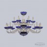 Хрустальная люстра 1308/12+6/360/2d G Cl/Clear-Blue/H-1I Bohemia Ivele Crystal