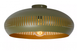 Потолочный светильник Lucide RAYCO - Flush ceiling light - Ø 45 cm - 1xE27 - Green 30192/45/33