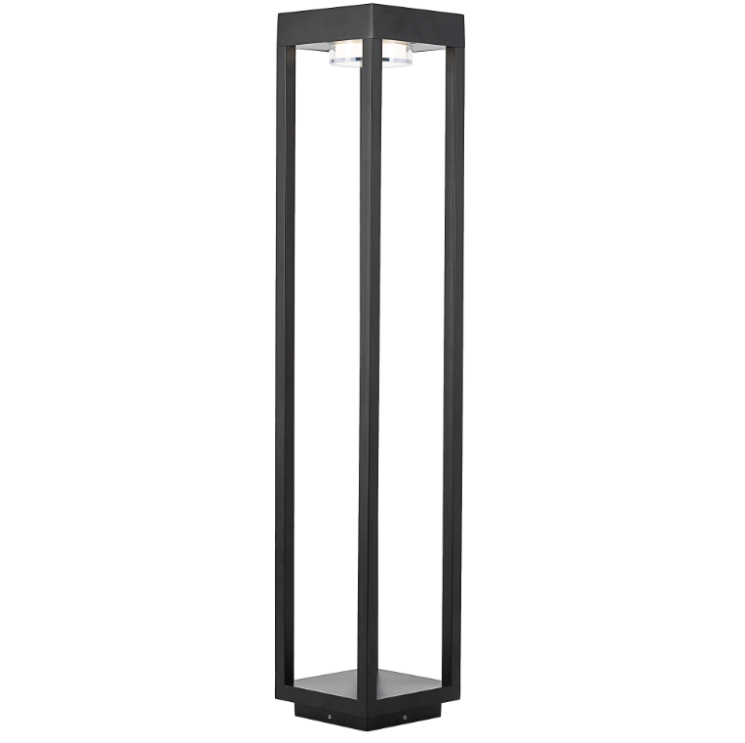 Уличный парковый светильник Citilux GENOX CLU13B GX53 IP65 Н80 см 15х15 см черный