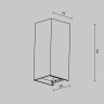 Настенный уличный светильник Maytoni O525WL-L10B3K Драп / Drape 3000K 10Вт IP 65 Ширина 6,9 см Высота 17 см Отступ 7,3 см 