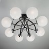 Потолочный светильник Eurosvet 70082/8 хром/черный Globe