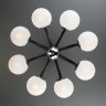 Потолочный светильник Eurosvet 70082/8 хром/черный Globe