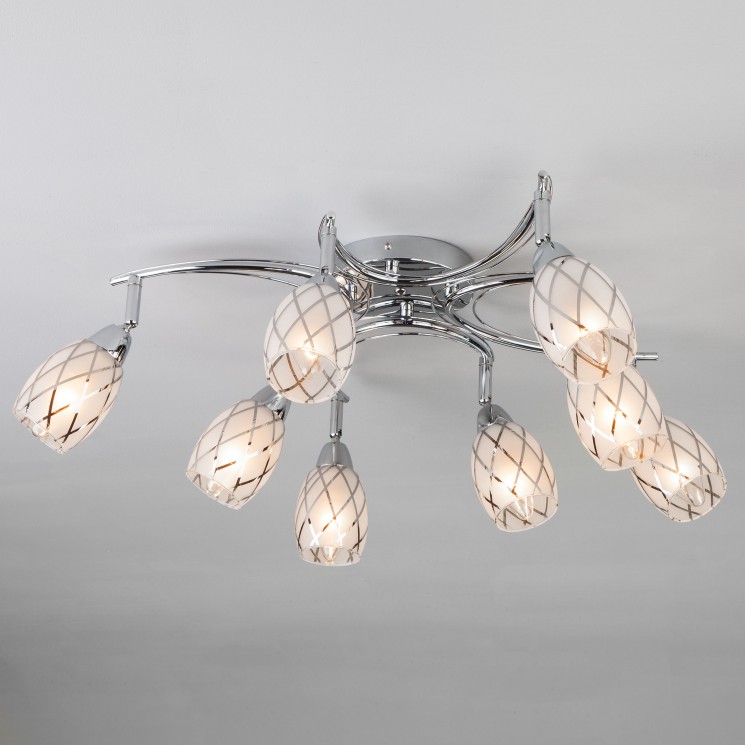 Потолочный светильник Eurosvet 30128/8 хром Christina