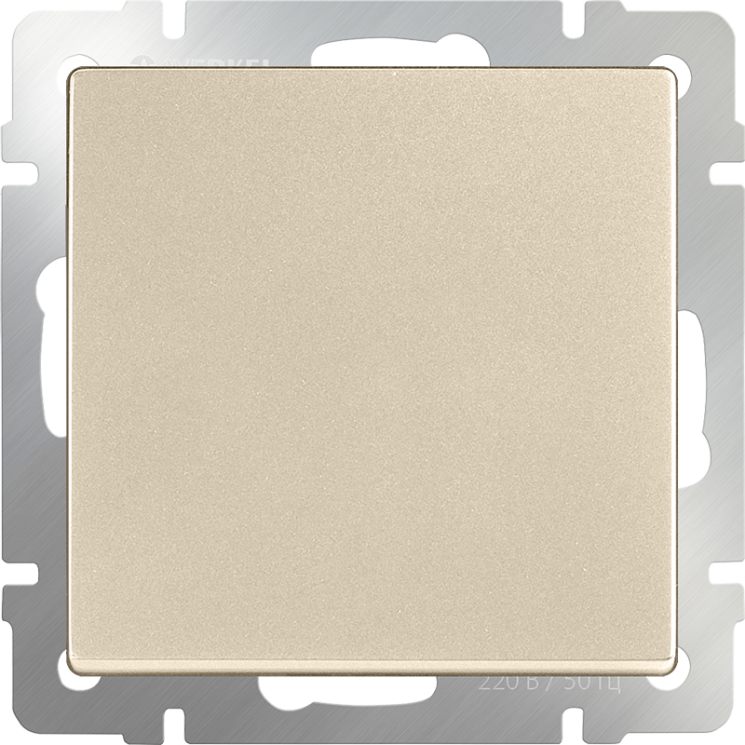 Выключатель одноклавишный шампань Werkel W1110011 (WL11-SW-1G)