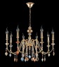 Люстра Crystal Lux MERCEDES SP8 GOLD/COLOR
