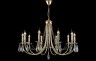 Люстра Crystal Lux VICTORIA SP10 GOLD/AMBER