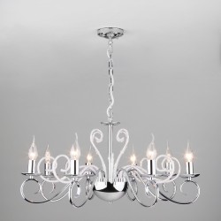 Подвесной светильник Eurosvet 60090/8 хром Silva