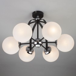 Потолочный светильник Eurosvet 70082/6 хром/черный Globe