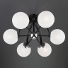 Потолочный светильник Eurosvet 70082/6 хром/черный Globe